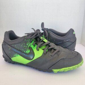 Nike 5 Bomba Turf Soccer Shoes Green Grey Football Athletic Indoor Men Size 7.5